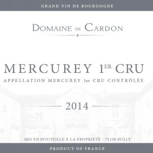 mercurey1ercru étiquette vin